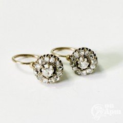 Серьги «Малинки» с бриллиантами и алмазами